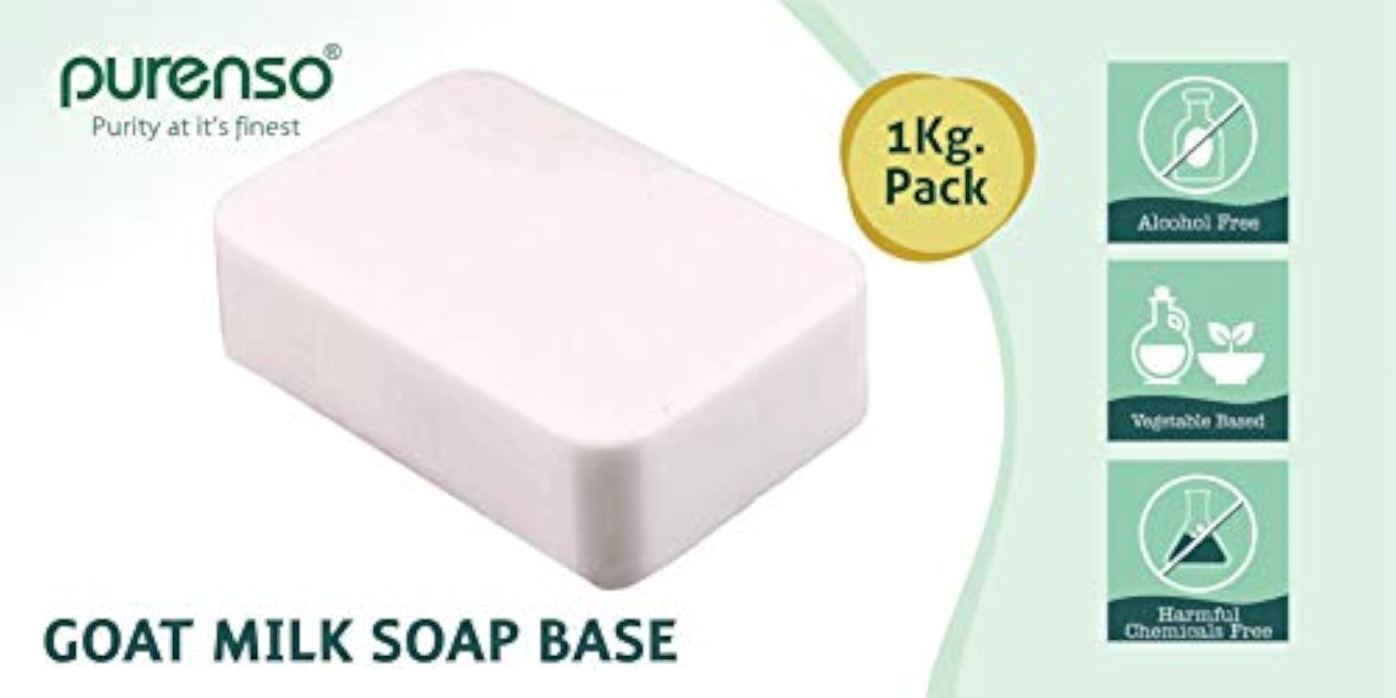 Glycerine Goat Milk Melt & Pour Soap Base, 1Kg