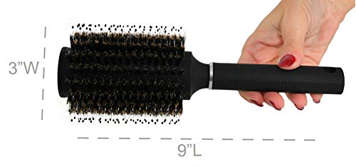 Home-X Round Hairbrush Diversion Safe, Hidden Storage Hiding Place, Hide Money, Jewelry, Valuables-Removable Lid-Black #TOP3