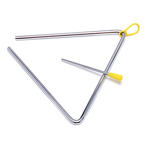 8 Inch Musical Steel Triangle Percussion Instrument With Striker #TOP3