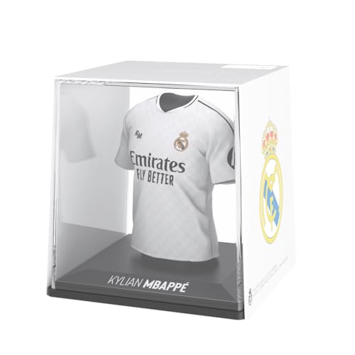 Splink - Kylian Mbappé Camiseta de colección Primera equipación Real Madrid 2024 - Oficialmente licenciada, con tecnología AR para los fanáticos del fútbol