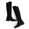 Modatope Black Suede Knee High Boots Women Flat Ro... #3