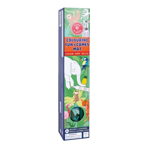 Coloriage silicone Floss and Rock Jungle tapis de table réutilisable
