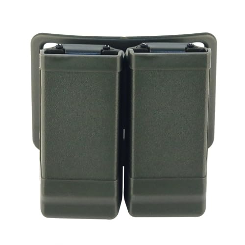 Doppelpistolenmagazintasche, Pistolenmagazintaschenhalter Doppelstapelholster mit Gürtelclip Fit für Glock