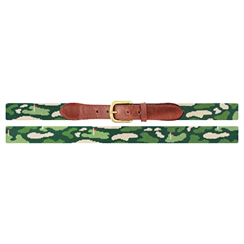 Smathers & Branson Golfer's Camo Needlepoint Belt2
