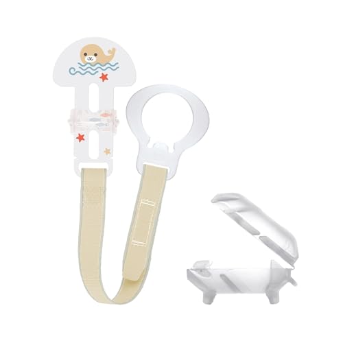MAM Clip & Cover, Chaîne porte-tétine, Neutre
