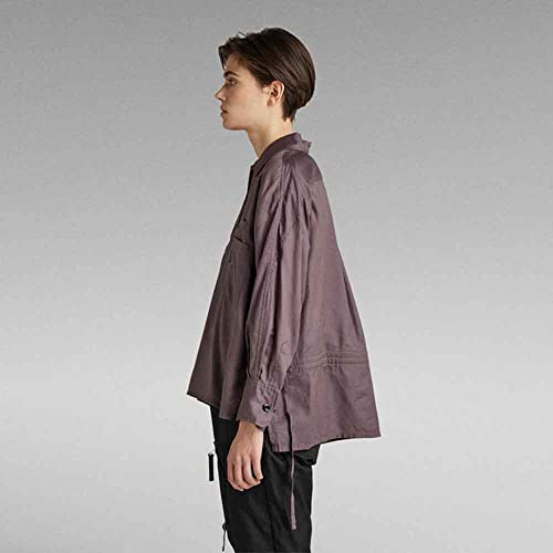 Miniatura 5 de G-Star Para Mujer Polo Bowling, Púrpura Dk Taupe Fungi D22152-C936-4751 , Xxs