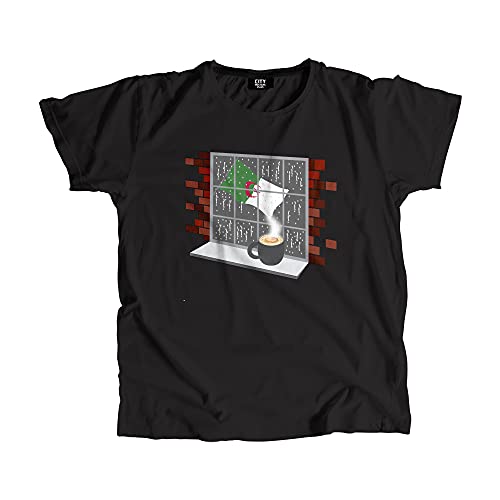 T-shirt Algérie Coffee Rain haut de gamme vêtement col rond mode urbaine