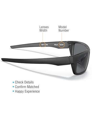 Bowyer Replacement Nose Pads Compatible with Maui Jim Big Wave MJ440 / Red Sands MJ432 / Bamboo Forest MJ415 Sunglass- Black4