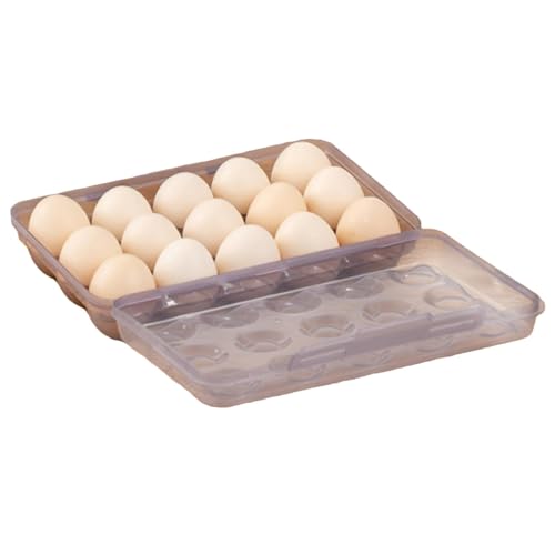 Porta uova per frigorifero, contenitore per uova con coperchio, organizer per uova per frigorifero | scatola di protezione per uova per vassoio di verdure per frigorifero, scatola di cottura