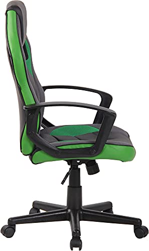 Sedia Da Ufficio Ergonomica Con Ruote Glendale I Poltrona Gamer Multicolore Con Fodera In Similpelle I Regolabile E Con Schienale Alto, Colore:nero/verde - Sedia gaming - Immagine 3
