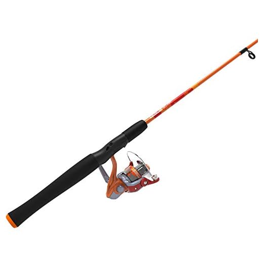 Zebco Splash Spinning Reel and Fishing Rod Combo, 6-Foot 2-Piece Fishing Pole, Size 20 Reel, Changeable Right- or Left-Hand Retrieve, Pre-Spooled with 8-Pound Zebco Line, Orange