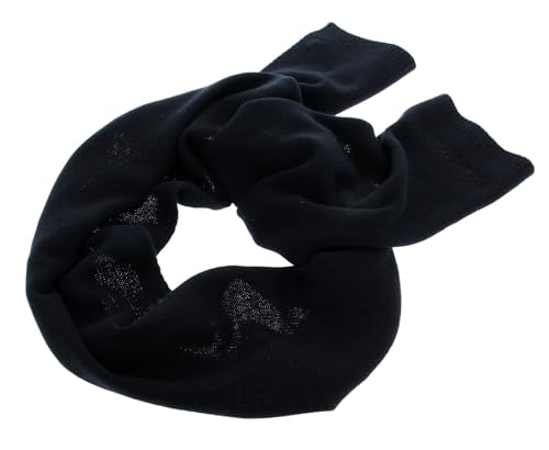 Écharpe Calvin Klein de créateur noire en tissu haut de gamme pour l'hiver