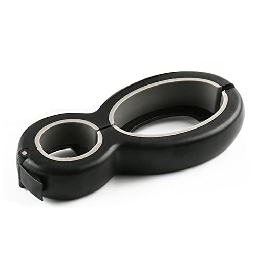 Tire Bouchon 6 en 1 ouvre-bouteille Twist Twist Twist, tout en un JAR 8 en forme de gripper en forme de vin Couvercle de bière Twist Twist Twist Botter Couvercle Tire Bouchon Electrique (Size : Black