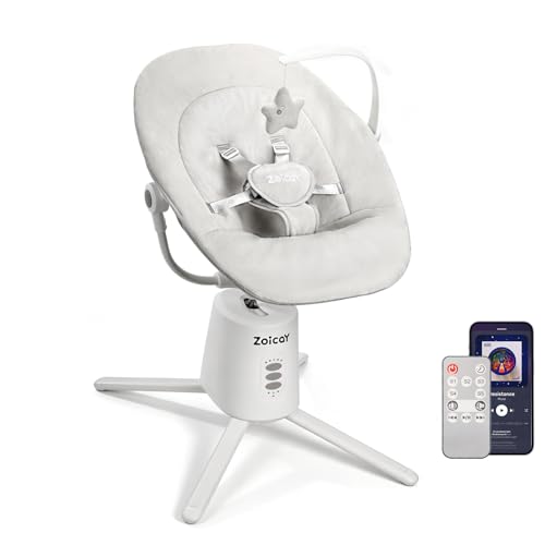 Zoicay Baby Swing with 3 Modes Remote & App Control