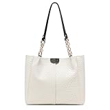 unisoul Handtasche Damen Groß - Elegant Tasche, Schultertasche, Lässige Tote Bag Shopper Damen Groß Fashion PU Leder Handtasche für Alltag, Büro, Schulausflug und Einkauf