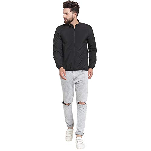 Image of Scott International men's wind cheater jacket -solid, branded, new, stylish trending winter wear - full sleeve, polyester, regular fit, zippered jacket