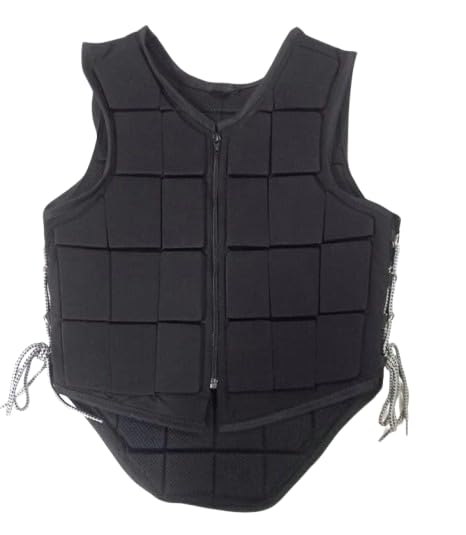DEFENCER Safety Horse Riding Equestrian Vest Protective Body Protector Gear Men | Helmets & Protective Gear | Safety Equestrian Vest Protective, Outdoor Sports - Black
