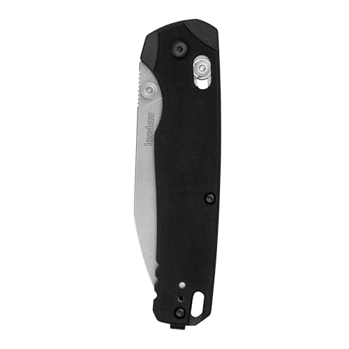 Image of Kershaw Bel Air XL Manual Folding Pocket Knife, 3.4 inch MagnaCut Steel Blade, Black G10 Handle, Pocketclip, Made in the USA