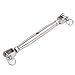Aexit M6 Stainless Hooks Steel Jaw to Jaw Turnbuckles for Wire Screw-in Hooks Rope Cable