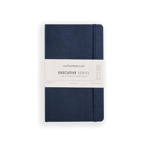 Cahier à carreaux myPAPERCLIP Executive Series ESX192M-C premium bleu