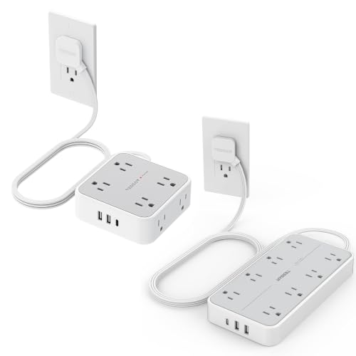 Protector eléctrico TESSAN con 8 tomas y 3 puertos USB miniatura 1