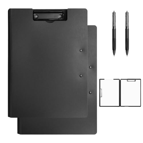 2 Stück Klemmbrett A4 A3, Klemmbrett mit Deckel, Klemmbretter...