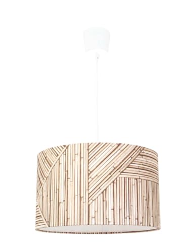Lustre suspension bambou Ø40 cm une idée cadeau anniversaire déco zen