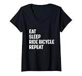 Photo Gallery donna eat sleep ride bicicletta ripetere bici da strada ciclismo mtb ciclista maglietta con collo a v Photo Gallery donna eat sleep ride bicicletta ripetere bici da strada ciclismo mtb ciclista maglietta con collo a v