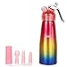 Distributore di panna montata - 1-pinta / 500 ml Crema di alluminio Crema alluminio, 3 vari ugelli di decorazione - creatore di crema casalinga per Cappuccino fai da te Caffè latte