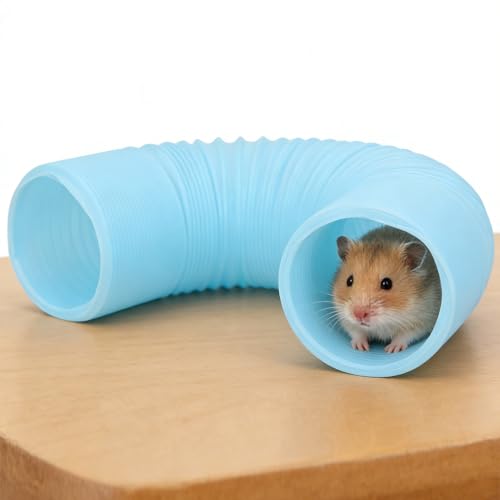 HEEPDD Rollenförmiger Hamstertunnel, Multifunktions- Design, Einzigartige Rollenform, Platzsparend, Praktisch für Verschiedene Kleintiere, Hamster, Eichhörnchen, Zuckergleiter, Meerschweinchen-4