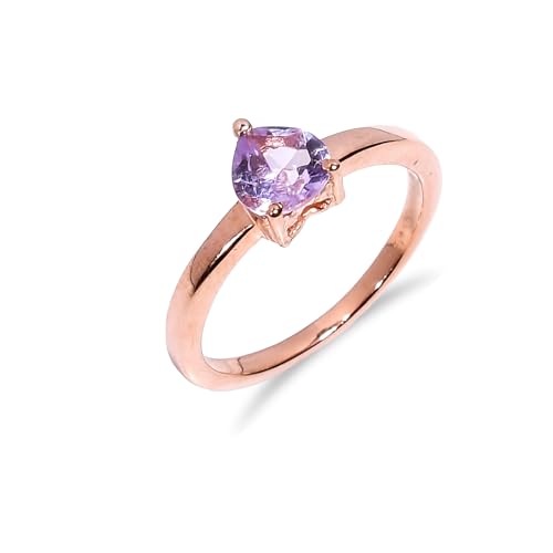 Bague en argent 925 avec améthyste rose, le cadeau de mariage idéal