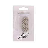 Canette plate métal argenté x3 pour machine à coudre -