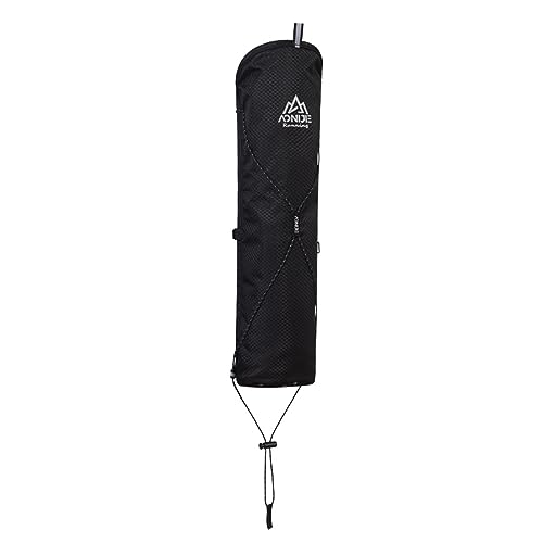 Storage Bag for Trekking Poles Waterproof and Lightweight Not Easily Deformed Suitable for Running Hydration Vest (Black)