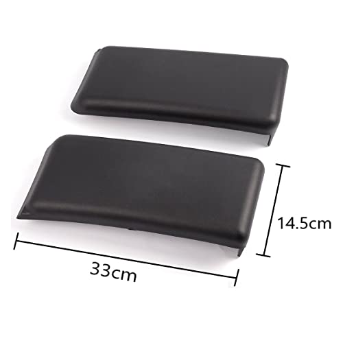 Ezmech Front Bumper Pad 2009-2014 Compatible With Ford F-150 F150 Front Bumper Cover Trim (Set) Left Side And Passenger Side Front Bumper Guards Inserts Pads Caps Textured Black #TOP5