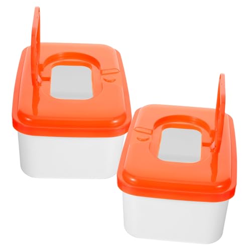 Homoyoyo 2 Piezas Dispensador para Toallitas Caja de PP con Tapa Protectora Portátil y Minimalista para Hogar y Viaje Mantiene Toallitas y Listas para Usar Color Aleatorio