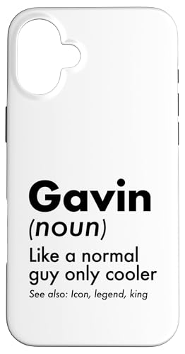 Gavin Like A Normal Guy Only Cooler Legend King �t�@�[�X�g�l�[�� �X�}�z�P�[�X iPhone 16 Plus �p
