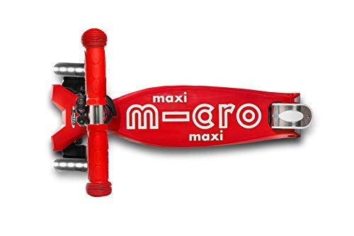 Micro Kickboard | Maxi LED Kids Scooter for Ages 5-12 | Children up to 110 lbs | 3 Wheel Lean-to-Steer Design | Adjustable T Bar | Smooth Ride, Motion Activated PU LED Wheels | Swiss Design by Micro - Image 4