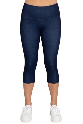 Legging tummy control gainant Intro taille haute élastique bleu XL