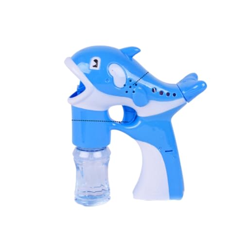 YARNOW Machine à Bulles de Dauphin Automatique pour Garçon et Filles Lumière Clignotante, Plastique Solide, pour Jeux de Plein Air et Présents Couleur...