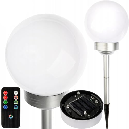 Luz solar bola 15 cm RGB control remoto VO1933 volteno 5902409259018