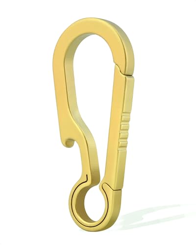 PJYTAC Titanium Carabiner Keychain Clip for Keys, 2/2.6 Inch Small