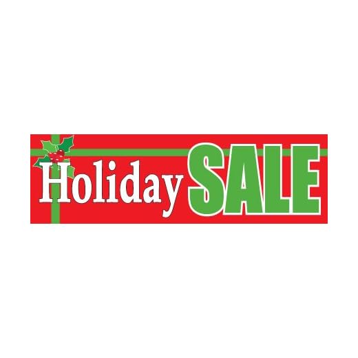 Holiday Sale Banner for Indoor and Outdoor