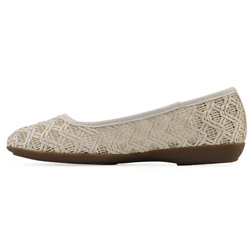 CLIFFS BY WHITE MOUNTAIN Women's Cariann Woven Ballet Flat4