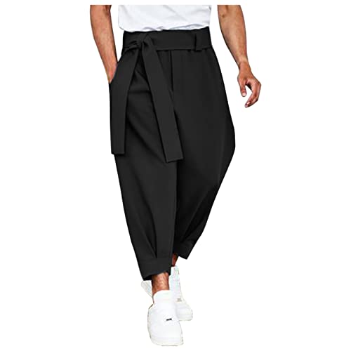 Ymosrh Men's Pants Cropped Slim Fit Dress Pants Tapered Ankle Casual Dress Pants Suit Men's, S-3XL