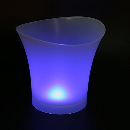 Preisvergleich Produktbild Swiftswan LED-Eiseimer, Beleuchtet, 5 l, wasserfest, Kunststoff, LED, Eiskübel aus Aluminium