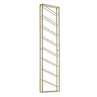 SMH LINE® Weinregal Wandregal Metall Schwarz 100x30x10 Cm – Für 8 Flaschen, Schwebendes Design
