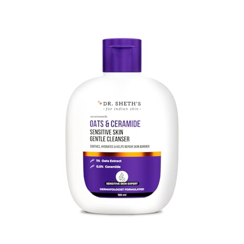 Dr. Sheth's Oats & Ceramide Sensitive Skin Gentle Cleanser | For ...