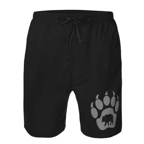 Men'S Swim Trunks,Men'S Beach Shorts Holiday Shorts-Quick Dry Casual Drawstring Shorts-1034