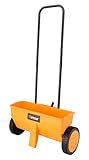 Hoteche 12L Streuwagen, 450MM Arbeitsbreite, Orange-Schwarz, Farbbox