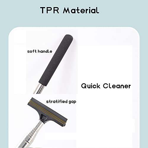 Topsace Car Side Mirror Squeegee, Retractable Wing Mirror Wiper Cleaner, Portable Vehicle Interior Exterior Accessories For Rainy Foggy Weather #TOP5